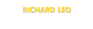 Der Vorname Richard Leo